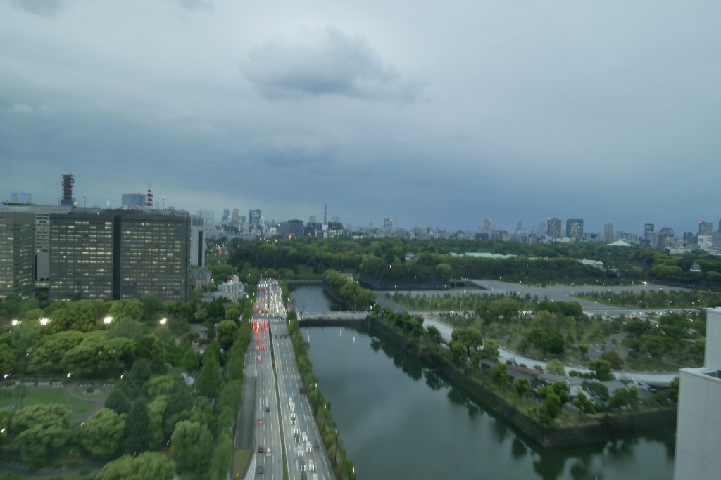 Blick vom Peninsula Tokio